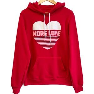 Red Hoodie with Heart Design
